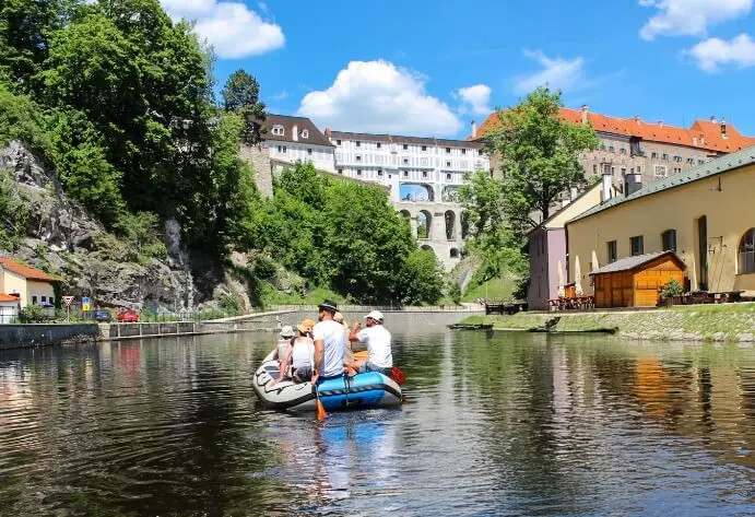 Lipno - rafty - Vltava - Český Krumlov