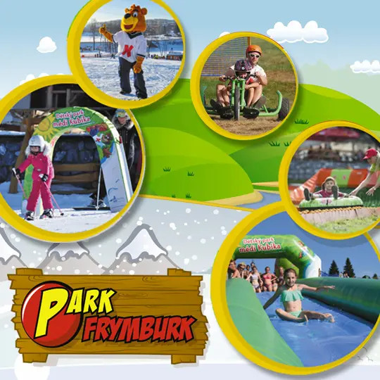 Frymburk Kubík dětský park. Dovolená na Lipně, kam s dětmi