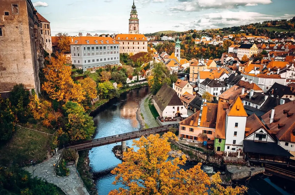 Český Krumlov - zámek, město, procházka
